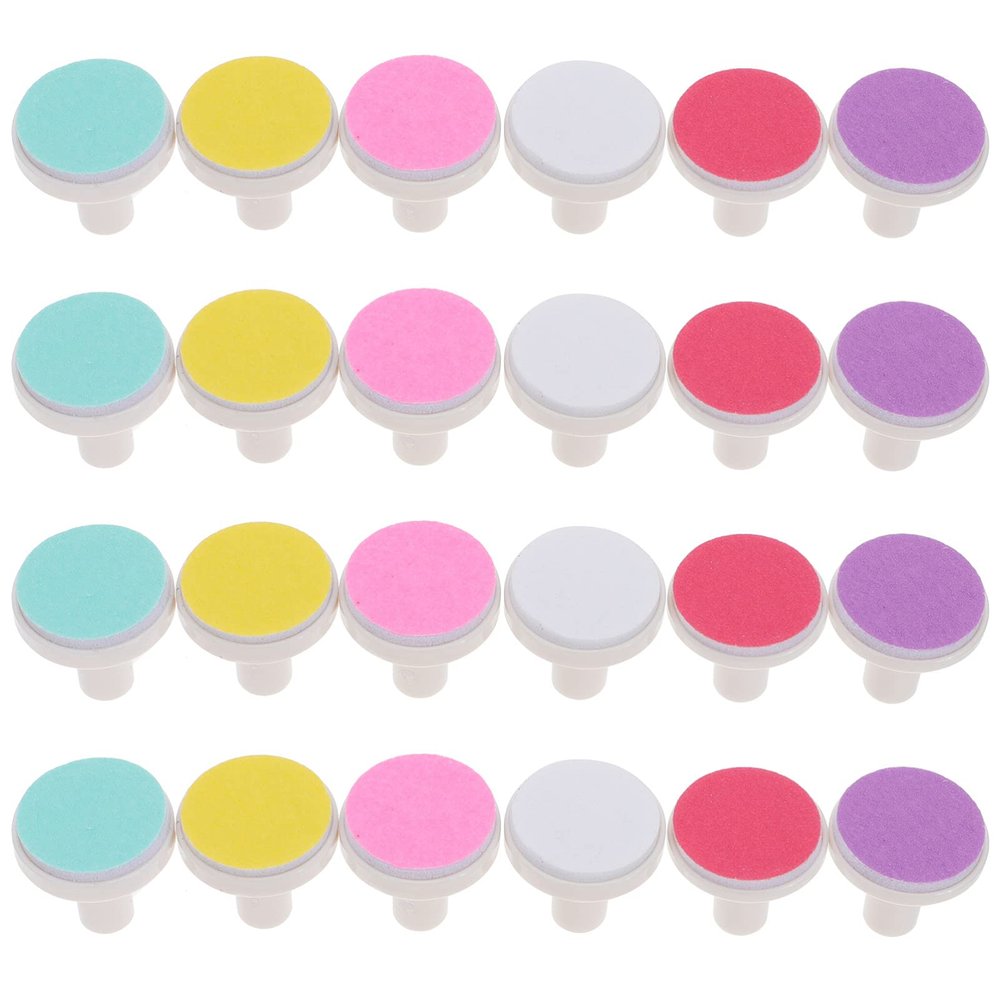 CTIRCHIU 24pcs Nail File Pads Electric Nail Trimmer Replacement Pads for Smooth Lightweight Portable Go Use for Toddlers