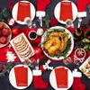 100 Pcs Merry Christmas Guest Napkins Disposable Paper Xmas Dinner Hand Napkin Towel for Home Powder Room Wedding Party Decorative Fingertip Towels view 4