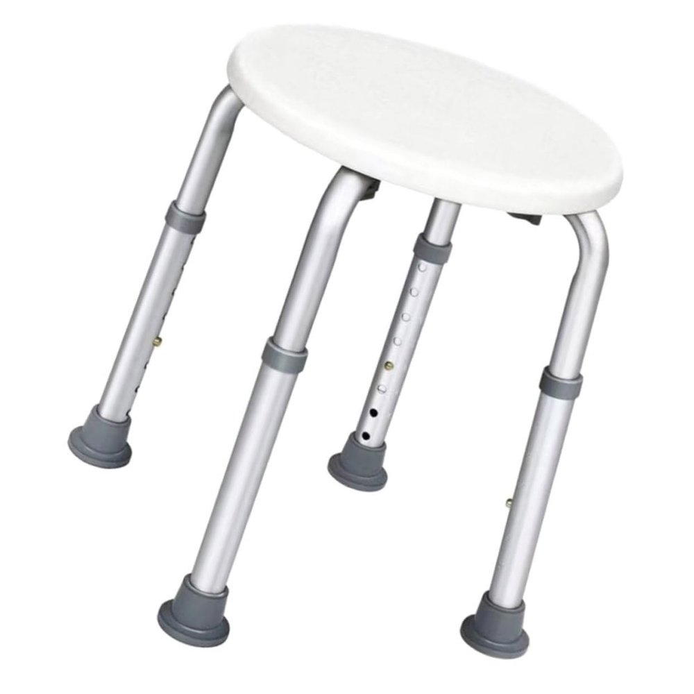 SOPOTUTU Home Shower Stool -Skid Bathroom Seat for Seniors and Disabled Comfortable Pe Cushion Easy to Clean Stable Design for Safe Bathing for Shower Use