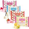 GoodMallow Vegan Marshmallows - Large Kosher Gluten Free Dairy Free Healthy Marshmallows - 4 x 8 oz Natural Gelatin Free for Hot Chocolate, Smores, Baking - Nothing Artificial - Combo Pack of all Flavors view 1