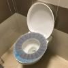 HYTROVE 3pcs Toilet Seat Ring Comfortable Pads Handles Easy to Clean for Bathroom view 3