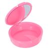 VOSAREA Portable Denture Overnight Container Toothbrush Case Plastic Tooth Storage Box Denture Cleaning Case Tooth Keepsake Box view 1
