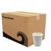Boardwalk BWKDW8HCUPPK 8 oz. Double-Walled Paper Hot Cups - White (25/Pack) view 1