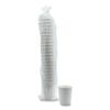 Boardwalk BWKDW8HCUPPK 8 oz. Double-Walled Paper Hot Cups - White (25/Pack) view 3