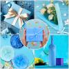 PLULON 60 Sheets Sky Blue Tissue Paper for Gift Bags Flower Wrap 14" x 20" view 4