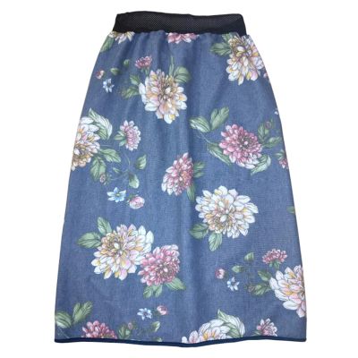 KHAOL Bed Pads Washable Waterproof for Incontinence Home Care Soft Reusable Urine Skirt Pee Pads for Adults Patients & Elderly Family(Large,Peony)
