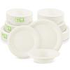 Havawish 150 Pcs White Compostable Paper Plates and Bowls Set 7 Inch 9 Inch Disposable Plate 12oz Biodegradable Bowls for Party Dinner Bulk Party Supplies view 1