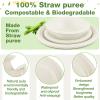 Havawish 150 Pcs White Compostable Paper Plates and Bowls Set 7 Inch 9 Inch Disposable Plate 12oz Biodegradable Bowls for Party Dinner Bulk Party Supplies view 4