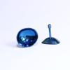 2-Piece Blue Eye Shield Kit Stainless Steel Design (26mm x 17mm) view 1