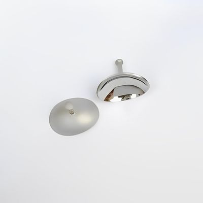 2-Pack Reusable Stainless Steel Ocular Shields for Laser Procedures (29mm x 21mm, Silver)