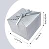 15PCS Small Gift Boxes, Silver Gift Box with Grey Ribbon Wedding Favor Boxes Fancy Gift Boxes with Lids for Anniverary,Birthday,Party,Homemade Chocolate Cookie, 4.7x4.7x3.5 inch(L,Silver) view 2