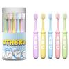 10pcs Kids Toothbrush Soft Bristle Toothbrush for Kids Colorful Letter Rubberized Handle 6-12 Years Old Boys and Girls view 1