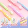 10pcs Kids Toothbrush Soft Bristle Toothbrush for Kids Colorful Letter Rubberized Handle 6-12 Years Old Boys and Girls view 4
