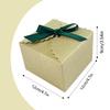 15PCS Small Gift Boxes, Gold Gift Box with Jasper Ribbon Wedding Favor Boxes Fancy Gift Boxes with Lids for Anniverary,Birthday,Party,Homemade Chocolate Cookie, 4.7x4.7x3.5 inch(L,Gold) view 2