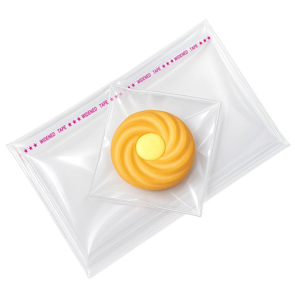 400 Count 3x3 Inches 3.2Mil Small Cellophane Bags Clear Self Sealing Cookies Bag Thick Self Adhesive Cello Poly Bags for Party Favors Candy Jewelry Gifts