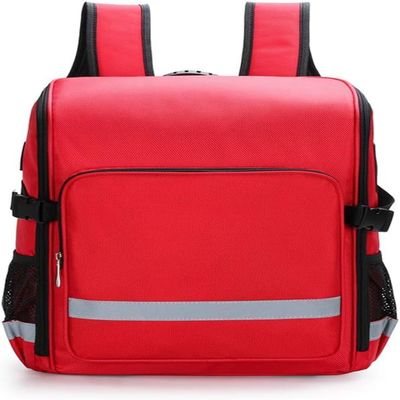 First Aid Kit Package Postpartum Visit Package, Community Care Backpack, Multifunctional Emergency Care Package for Home, Workplace, Travel, Camping, Hiking(Red)