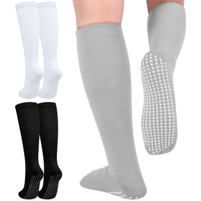 Croloose 3 Pair Compression Socks, Black, White, Gray, Basic