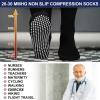 Croloose 3 Pair Compression Socks, Black, White, Gray, Basic view 3