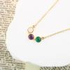 ABSHEL Moonstone, Amethyst & Green Onyx Necklace for Women - 18K Gold Vermeil, Certified S925 Classic Statement Necklace Gold Jewelry for Women - Mothers Day Gifts for Mom Wife view 4