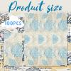 100pcs Sea Fans Guest Napkins Disposable Paper Pack Coastal Napkins for Summer Bathroom Powder Room Wedding Anniversary Holiday Bridal & Baby Shower Decorative Towels view 2