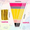 FOIMAS 120pcs Back to School Cellophane Treat Bags,Pencil Shaped Candy Goodie Bags Cookie Bag for Back to School Teacher Appreciation Party Favor view 2