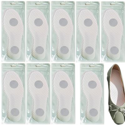 10Pairs Luxury Individually Wrapped self-Adhesive Travel Disposable Shoe Inserts; Anti Displacement Breathable Shoe Liners;Odor Eliminator Inserts for Travel,Hiking,Running,Daily Use (45: 27.5cm)