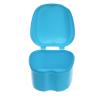 Anneome Denture Box with Hanging Net Container for Easy Cleaning and Storage Light Blue Case for False Teeth Portable and Convenient for Home Travel Use view 4
