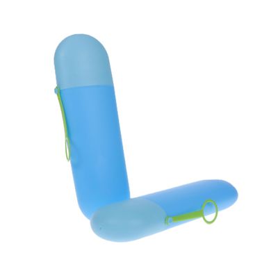 FONDOTIN 2pcs Plastic Toothbrush Tube Travel Case for Brush and Paste Portable Storage