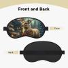 Christmas Gift Reindeer Sleep Mask for Men Women Blackout Eye Masks for Sleep, Relaxing Zero Pressure Night Blindfold Soft Breathable Eye Cover for Travel, Night Work, Nap, Office view 2