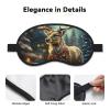 Christmas Gift Reindeer Sleep Mask for Men Women Blackout Eye Masks for Sleep, Relaxing Zero Pressure Night Blindfold Soft Breathable Eye Cover for Travel, Night Work, Nap, Office view 3