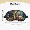 Christmas Gift Reindeer Sleep Mask for Men Women Blackout Eye Masks for Sleep, Relaxing Zero Pressure Night Blindfold Soft Breathable Eye Cover for Travel, Night Work, Nap, Office view 4