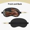 American Flag Sleep Mask for Men Women Blackout Eye Masks for Sleep, Relaxing Zero Pressure Night Blindfold Soft Breathable Eye Cover for Travel, Night Work, Nap, Office view 2