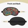 Abstract Monster Sleep Mask for Men Women Blackout Eye Masks for Sleep, Relaxing Zero Pressure Night Blindfold Soft Breathable Eye Cover for Travel, Night Work, Nap, Office view 2