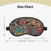 Abstract Monster Sleep Mask for Men Women Blackout Eye Masks for Sleep, Relaxing Zero Pressure Night Blindfold Soft Breathable Eye Cover for Travel, Night Work, Nap, Office view 4