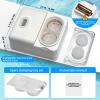 Contact Lens Cleaner Machine for RGP only Ortho-K Lens Cleaning Machine, Automatic Dual Chamber Washer for RGP and Orthokeratology Lenses, White view 2