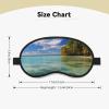 Aitutaki Lagoon, Cook Islands Sleep Mask for Men Women Blackout Eye Masks for Sleep, Relaxing Zero Pressure Night Blindfold Soft Breathable Eye Cover for Travel, Night Work, Nap, Office view 2