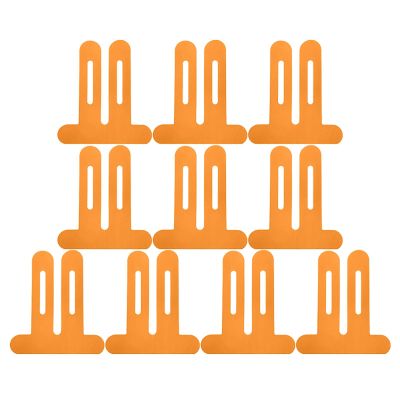 10 Pcs Kinesiology Tape for Knees,PreCut Knee Support Stability Sports Tapes,Water-proof and Elastic Muscles Joints Breathable Tapes,Athletic Bandages Supplies (Orange)