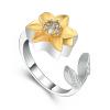 Bague funraire en Forme de tournesol Pour cendres, Souvenir en Acier inoxydable, Pour Femme-9 view 1