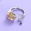 Bague funraire en Forme de tournesol Pour cendres, Souvenir en Acier inoxydable, Pour Femme-9 view 4