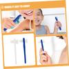 VALICLUD 8pcs Dual-Head Portable Travel Toothbrush Set for Boys and Girls and Adults Mini Size for False Teeth and Retainers Compact Tooth Cleaning Brush for-The-Go Oral Care view 3