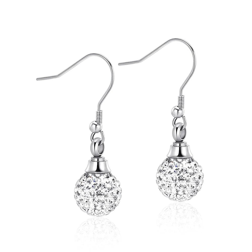 Cremation Jewelry Cremation Earring for Ashes for Women Stainless Steel Keepsake Memorial Jewelry for Loved One
