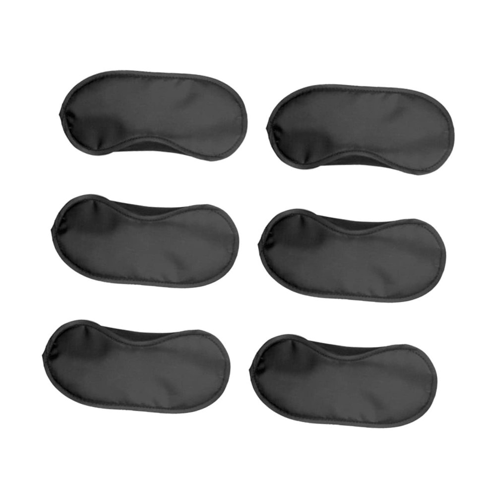 TOVINANNA 20Pcs Black Eye Patch Set for Game Blindfolds and Sleeping Accessories Comfortable Eye Shade for Travel and Nap Time
