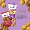 Jodys Popcorn 2 Pack Bundle Cinnamon Roll & English Toffee Gourmet Flavors Sweet Crunchy Handcrafted Snacks Non-GMO 2 x 7oz Bags Unique Treats Perfect for Sharing Gifting or Movie Night view 3