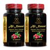 Cranberry Extract Concentrated - Supports a Healthy Urinary System, with Vitamin C - Antioxidants Supplement, Made with Concentrated Whole Fruit Cranberry Powder - 2 Bottles 120 Capsules view 1