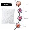 Cabilock 400PCS Disposable Food Covers Elastic Bowl Storage Covers for Food Preservation for Leftovers Picnics and Barbecues Compact and Convenient Plastic Wrap view 4