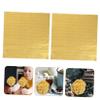 Unomor 200pcs Foil Wrapping Paper Gold Tissue Paper for Edible Leaf Foil Aluminum for Candy Treats view 3