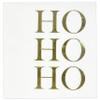 100 Pcs Christmas Ho Ho Ho Cocktail Beverage Napkins Disposable Paper Xmas Gold Foil Dessert Napkin Holiday Party Supplies Decor view 4