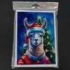Caroline's Treasures Llama Christmas Greeting Cards Pack of 8 Blank Cards with Envelopes Whimsical A7 Size 5x7 Blank Note Cards view 3
