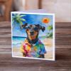 Caroline's Treasures Doberman Pinscher Summer Beach Time Greeting Cards Pack of 8 Blank Cards with Envelopes Whimsical A7 Size 5x7 view 2