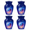 Yatskia Baseball Cremation Little Funeral Urns for Human Ashes Adult Brother and Father, Small Cremation Urn for Ashes Adult, (Classic Pack of 4, 3 Inch) view 1